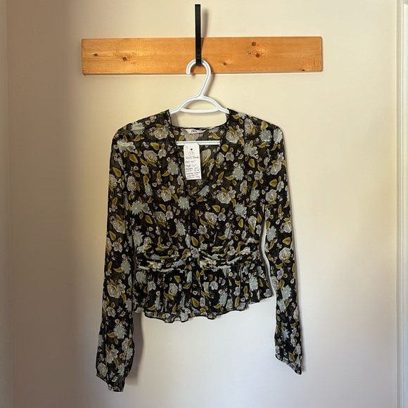 💙17 Zara Floral Blouse - Picture 2 of 10